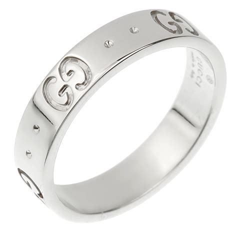 gucci icon ring white gold|gucci wedding ring.